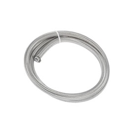 INFINAUTO AN6 1 Meter Braided PTFE Stainless Steel Car Oil Fuel Gas Line Hose Durable Material Stylish Design