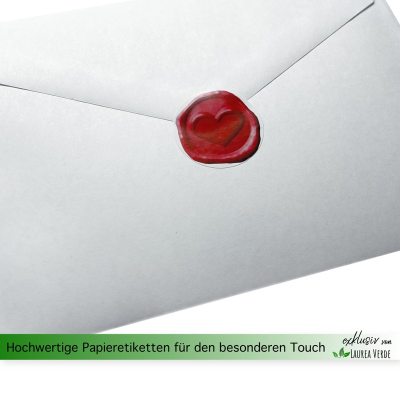 120 Envelope Stickers in Wax Seal Design for Invitations, Wedding,