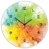GRAVURZEILE Splash Love Wooden Wall Clock, 100% Silent, No Ticking,