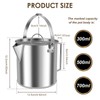 Camping Tea Kettle, 1.2L Stainless Steel Outdoor Hiking Percolator Coffee