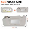 Gray Driver Left Side Sun Visor Replacement Compatible with Nissan