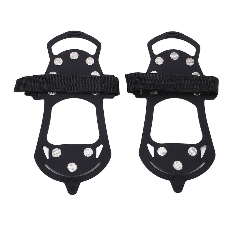 2pcs/set 10 Tooth Crampons Shoe Cover Rustproof Durable Mountaineering Ice