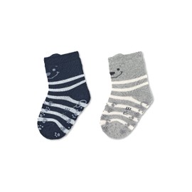 Sterntaler Boys ABS Crawling Socks DP Bear Socks, navy