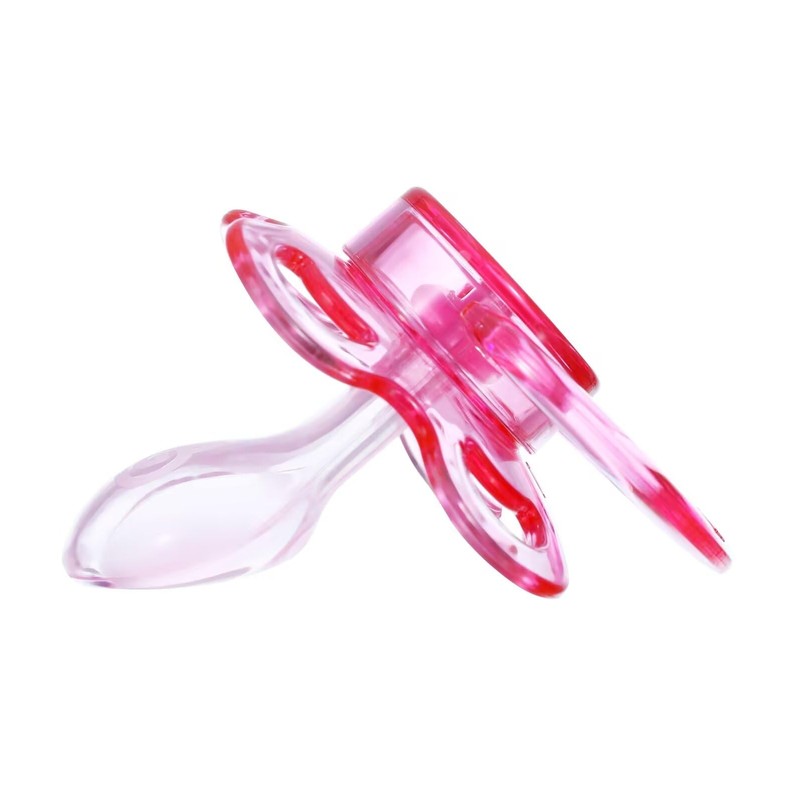 Landofgenie Large Shield Adult Size Pacifiers Set Moon Shape Transparent