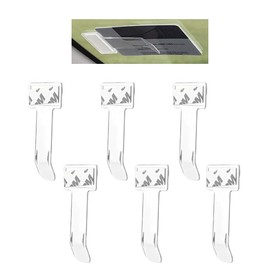 Ruayia Ruayia 6 Stuck Parkscheinhalter Windschutzscheibe, Parkscheinhalter Clip, Transparent Auto Windschutzscheibe Ticket Halter, Tickets Clips, Selbstklebend Tickets Clips fr Parkschein