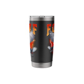 F-Caw-F Black Crow Black Bird Bootleg Vintage Raven 90s Stainless Steel Insulated Tumbler