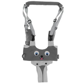 Baby Walking Harness, Infant Walking Helper, Handheld Toddler Walk Assistant Belt Walk Support Assist Trainer Tool for Infant 8 to 24 Month Old, Support Lifting Type and Pull Back Type(Grey)