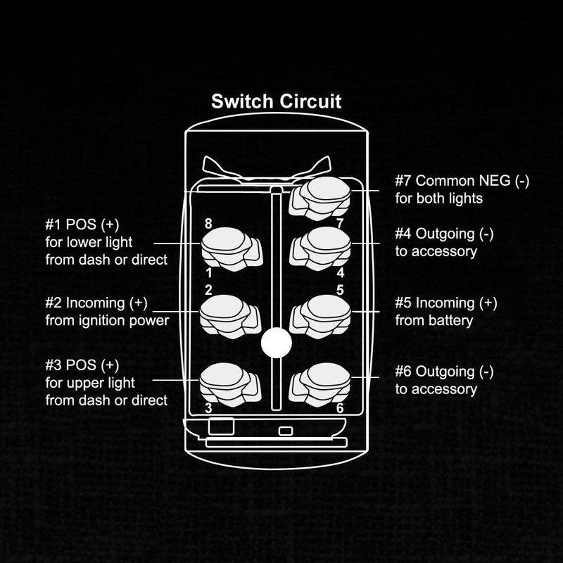 12V 20A / 24V 10A ON-Off-ON Rocker Switch Camera 1
