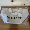 Merit Beauty THE EVERYTHING BAG Canvas Tote MakeUp Bag