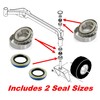 HD Switch Fork Caster Spindle Rebuild Kit Bearing & Seal