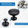 WEAVERBIRD 10 Pack Black Cabinet Knobs, 30mm/1.2" Round Cabinet Knobs