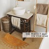 Beautiful Boho Rug with Tassels for Your Bathroom - Soft