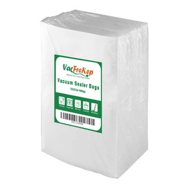 VacFreKep 100 Bags 15 x 25 cm Vacuum Bags Vacuum Bags for Food, BPA-Free Sous Vide Vacuum Bags for Vacuum Sealer and Film Sealing Devices Suitable