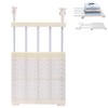 MOVKZACV Shelf Divider Wardrobe,Cupboard Organiser Shelf Divider, Retractable No Drilling Closet Divider Kitchen Storage Shelf Bathroom Wall Mount