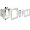 Arlington TVBU505K-1 TV Box Recessed Outlet Wall Plate Kit with