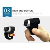NetumScan Bluetooth Ring 1D 2D QR Barcode Scanner, Portable Mini