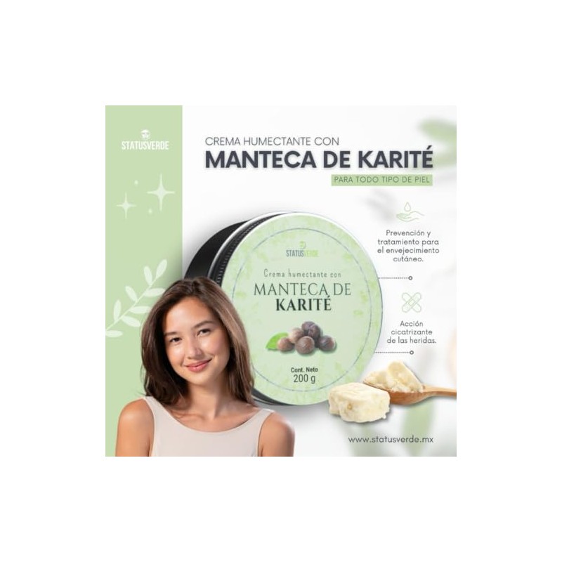 Crema Corporal con Manteca de Karité Hidratación Intensiva 200 g