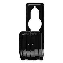 Lotsdonxia Expanding Hose Holder – Garden Hose Storage Plastic Holder, Space-Saving and Weatherproof, Suitable for Garden, Vegetable Patch and Yard (Black)