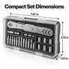 23-in-1 Right Angle Ratcheting Screwdriver Set – 36-Tooth Mini Ratchet