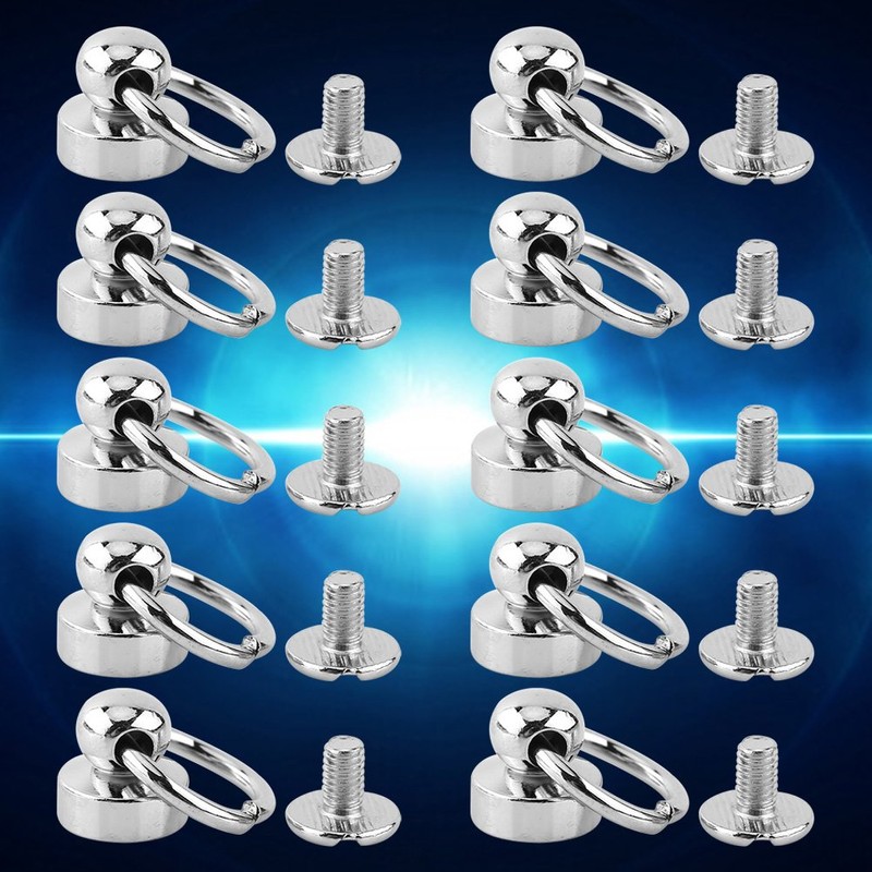10pcs Head O-Ring Head Button Stud Rivets with Studs Screw