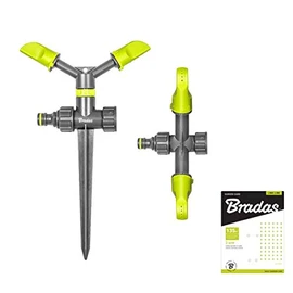 Bradas LE-6101 2136 2-Arm Circular Sprinkler with Ground Spike