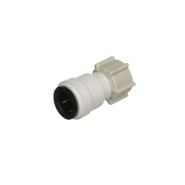 Watts 3510-0808 AquaLock Plastic Series, 3/8" CTS x 1/2" NPS Off-White Lead-Free Polysulfone Female Adapter Connector, O-Ring, Quick Push-to-Connect Design, Tool-Free Installation