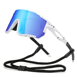 Suertree Polarized Cycling Sunglasses for Men Women UV Protection with Myopia Clip Baseball Biking Running MTB Sun Glasses