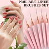 Pinsel Gelnägel, 5 Stück Pinsel Nägel Für Gel Nägel Pinselset