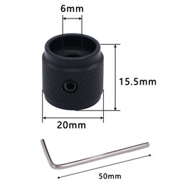 Samcos Volume Control Knob Control Potentiometer Knob Knob Volume Tone Guitar Knob Volume Control Knob Audio Knob Switch Knob Knob Knob Cap 20mm x 15.5mm (Pack of 4)