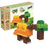 BIOBUDDI BB-0186 Dinosaurs-Stegosaurus Building Blocks, Multi-Colour