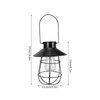 Solar Lantern Waterproof Hanging Light Outdoor Iron Art Hollow LED