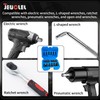 JEUCLEL 14Pcs Impact Grade Allen Bit Socket Set, Metric Hex