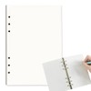QOWUXHZ 120 Sheets Ring Binder Inserts A5 A5 Refill Paper
