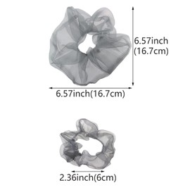 8 PACK Oversized Ponytail Holders Hair Jumbo Scrunchies Holder for Parties Sporting Office Bobble Hair Tie