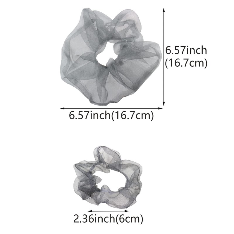 8 PACK Oversized Ponytail Holders Hair Jumbo Scrunchies Holder for