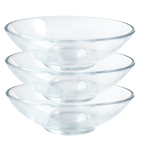 VIPHIEC 10 oz Glass Rice Bowls Set, Dessert, Soup, Cereal,