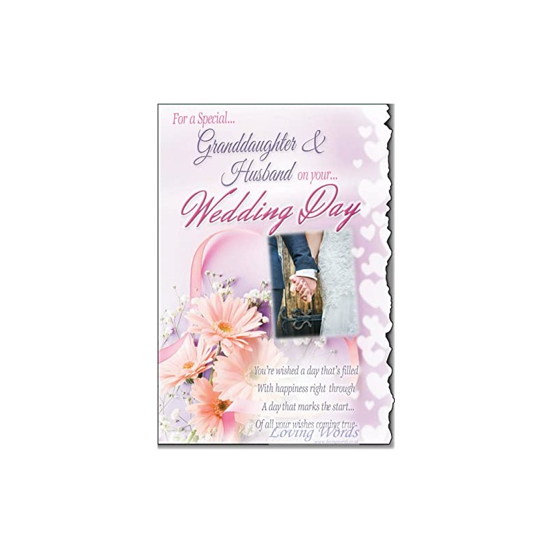 For A Special Granddaughter & Husband On Your Wedding day