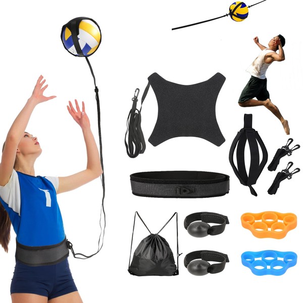 Davllin Volleyball Training Equipment Aid,Premium Volleyball Rebounder Trainer Kit,Solo Trainer