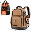 Tool Bag Backpack, 75 Pockets & Loops Canvas Heavy Duty