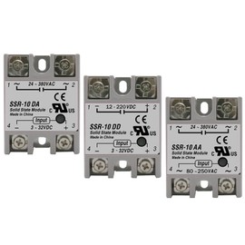 WEITOL SSR-25DA SSR-40DA SSR-40AA SSR-40DD SSR 10A 25A 40A 60A 80A 100A DD DA AA Solid State Relay Module for PID Temperature Control 1Pcs (Color : Aa, Size : SSR-60A)