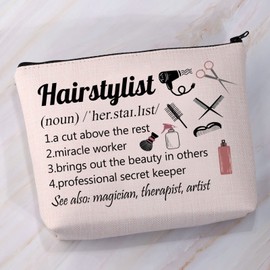 VAMSII Hairstylist Makeup Bag Hairstylist Definition Gift Hairstylist Pouch Appreciation Gifts Hairdresser Gifts, Hairstylist Definition, Portable