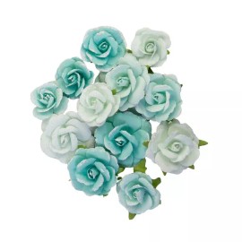 Prima Flowers WITH LOVE All For You 12/pk  Paper Flowers 651022 Blue
