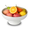 Magclay Ceramic Fruit Bowl with Draining Holes, 10" Large Fruit