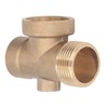 4 Ways Water Hose Splitter Brass G1in Pipe Adapter Connector