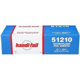 Handi-Foil 12" x 10.75" Aluminum Foil Pop-Up Sheets Food Wrap - (pack of 1500)