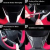JUIVEEL ABS Car Interior Window Switch Panel Cover Side Door