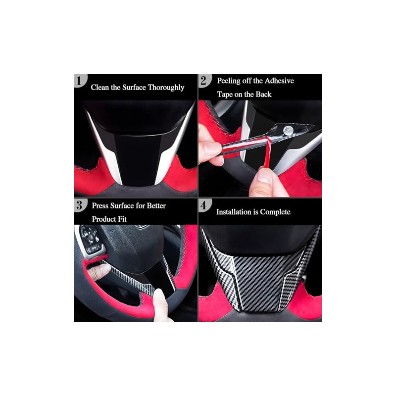 JUIVEEL ABS Car Interior Window Switch Panel Cover Side Door