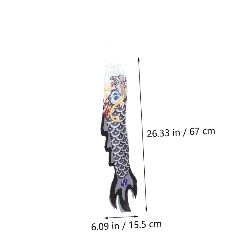 ORFOFE Dragon Windsock Garden Hanging Decoration Dragon Pattern Flag for