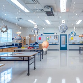 40 Pack Robot Hanging Decorations – Robot Birthday Decorations for Boys, Robot Party Supplies and Tech-Themed Birthday Decor