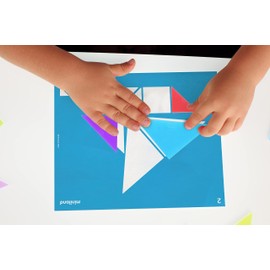 Miniland 32163 Tangram Game for Light Tables, Multi-Colour, M